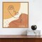 Through the Window III (Face) by Laura Marshall 16-in. W x 16-in. H. Canvas Wall Art Print Framed in Natural